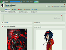 Tablet Screenshot of elementalangel.deviantart.com