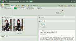 Desktop Screenshot of homono.deviantart.com