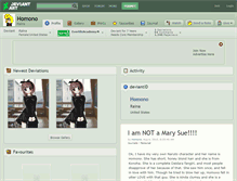 Tablet Screenshot of homono.deviantart.com