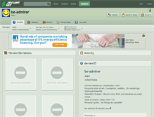 Tablet Screenshot of be-admirer.deviantart.com