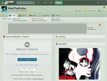 Tablet Screenshot of iwantthefiction.deviantart.com