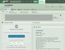Tablet Screenshot of mordsithpet.deviantart.com