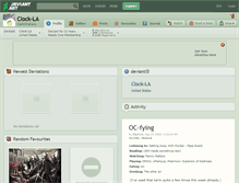 Tablet Screenshot of clock-la.deviantart.com