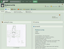 Tablet Screenshot of panda-on-a-trip.deviantart.com
