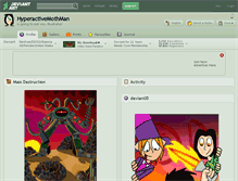 Tablet Screenshot of hyperactivemothman.deviantart.com