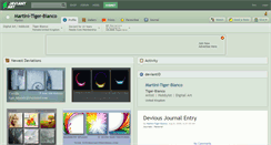 Desktop Screenshot of martini-tiger-bianco.deviantart.com