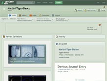 Tablet Screenshot of martini-tiger-bianco.deviantart.com