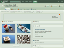 Tablet Screenshot of pretentious-food.deviantart.com