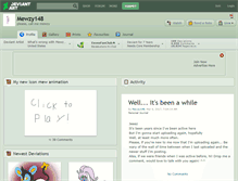 Tablet Screenshot of mewzy148.deviantart.com