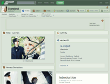 Tablet Screenshot of g-project.deviantart.com