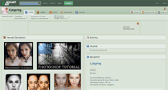 Desktop Screenshot of cutspring.deviantart.com