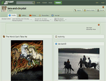 Tablet Screenshot of lara-and-chrystal.deviantart.com