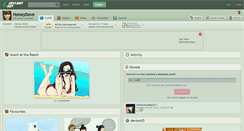 Desktop Screenshot of honeydove.deviantart.com