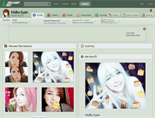 Tablet Screenshot of hobu-tyan.deviantart.com