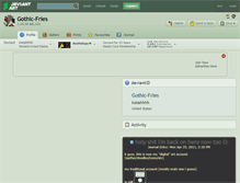 Tablet Screenshot of gothic-fries.deviantart.com