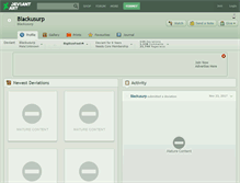Tablet Screenshot of blackusurp.deviantart.com