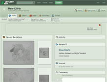 Tablet Screenshot of iheartuarts.deviantart.com