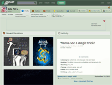 Tablet Screenshot of cay-no-l.deviantart.com