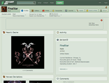 Tablet Screenshot of finalstar.deviantart.com