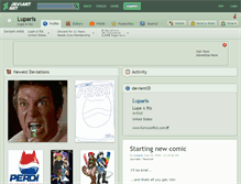 Tablet Screenshot of luparis.deviantart.com