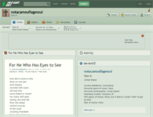 Tablet Screenshot of notacamouflagesoul.deviantart.com