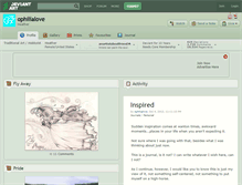 Tablet Screenshot of ophilialove.deviantart.com