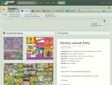 Tablet Screenshot of christ11.deviantart.com
