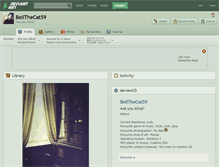 Tablet Screenshot of bellthecat59.deviantart.com