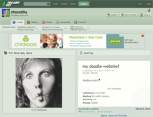 Tablet Screenshot of chocozilla.deviantart.com