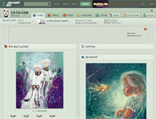 Tablet Screenshot of lo-lo-liya.deviantart.com