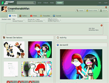 Tablet Screenshot of creamtherabbitfan.deviantart.com