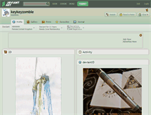 Tablet Screenshot of keykeyzombie.deviantart.com