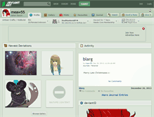 Tablet Screenshot of meaw55.deviantart.com