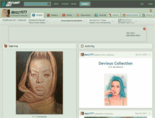 Tablet Screenshot of dezz1977.deviantart.com