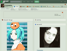 Tablet Screenshot of cronosmu.deviantart.com