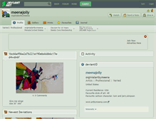 Tablet Screenshot of meenajolly.deviantart.com