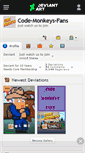 Mobile Screenshot of code-monkeys-fans.deviantart.com