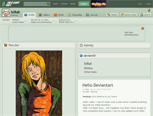 Tablet Screenshot of lolkat.deviantart.com