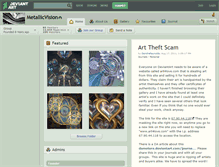 Tablet Screenshot of metallicvision.deviantart.com