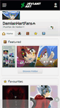 Mobile Screenshot of damianhartfans.deviantart.com