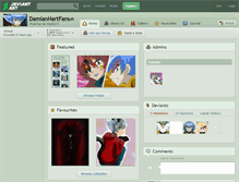 Tablet Screenshot of damianhartfans.deviantart.com