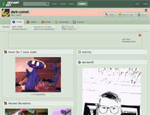 Tablet Screenshot of dark-comet.deviantart.com