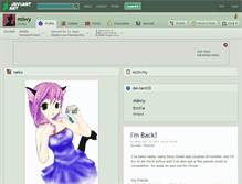 Tablet Screenshot of miwy.deviantart.com