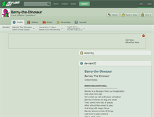 Tablet Screenshot of barny-the-dinosaur.deviantart.com
