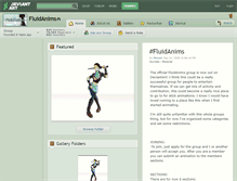 Tablet Screenshot of fluidanims.deviantart.com