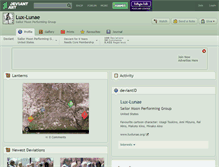 Tablet Screenshot of lux-lunae.deviantart.com