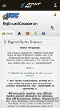 Mobile Screenshot of digimonscreators.deviantart.com
