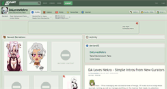 Desktop Screenshot of dalovesnekro.deviantart.com