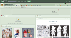 Desktop Screenshot of frostedmayhem.deviantart.com