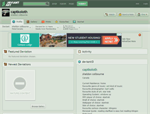 Tablet Screenshot of captkoloth.deviantart.com
